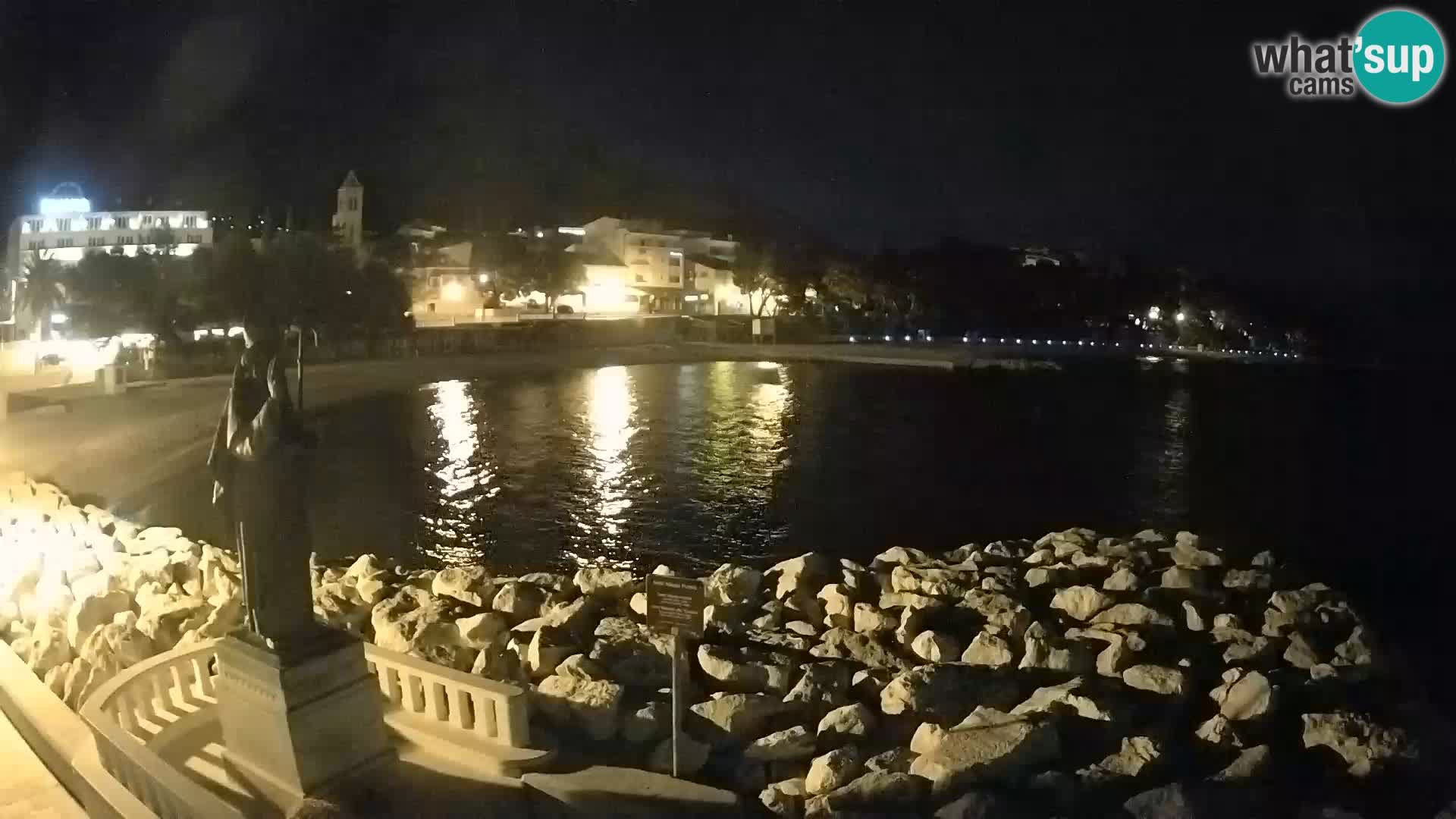 Webcam live Baška Voda – St. Nikola und Strand