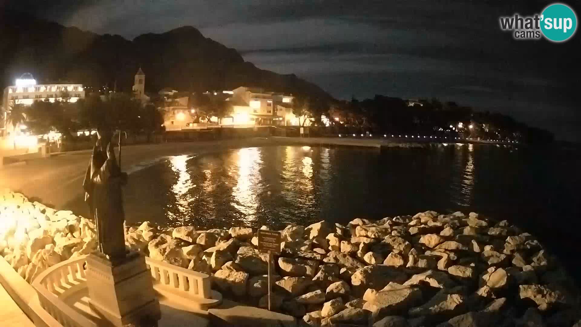 Webcam live Baška Voda – St. Nikola und Strand