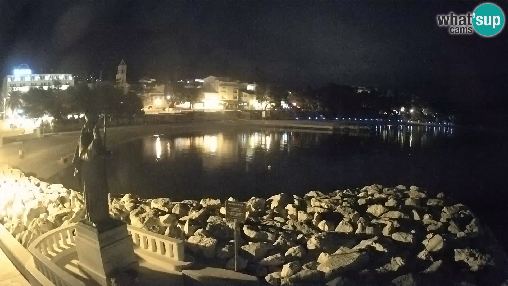 Webcam live Baška Voda – St. Nikola und Strand