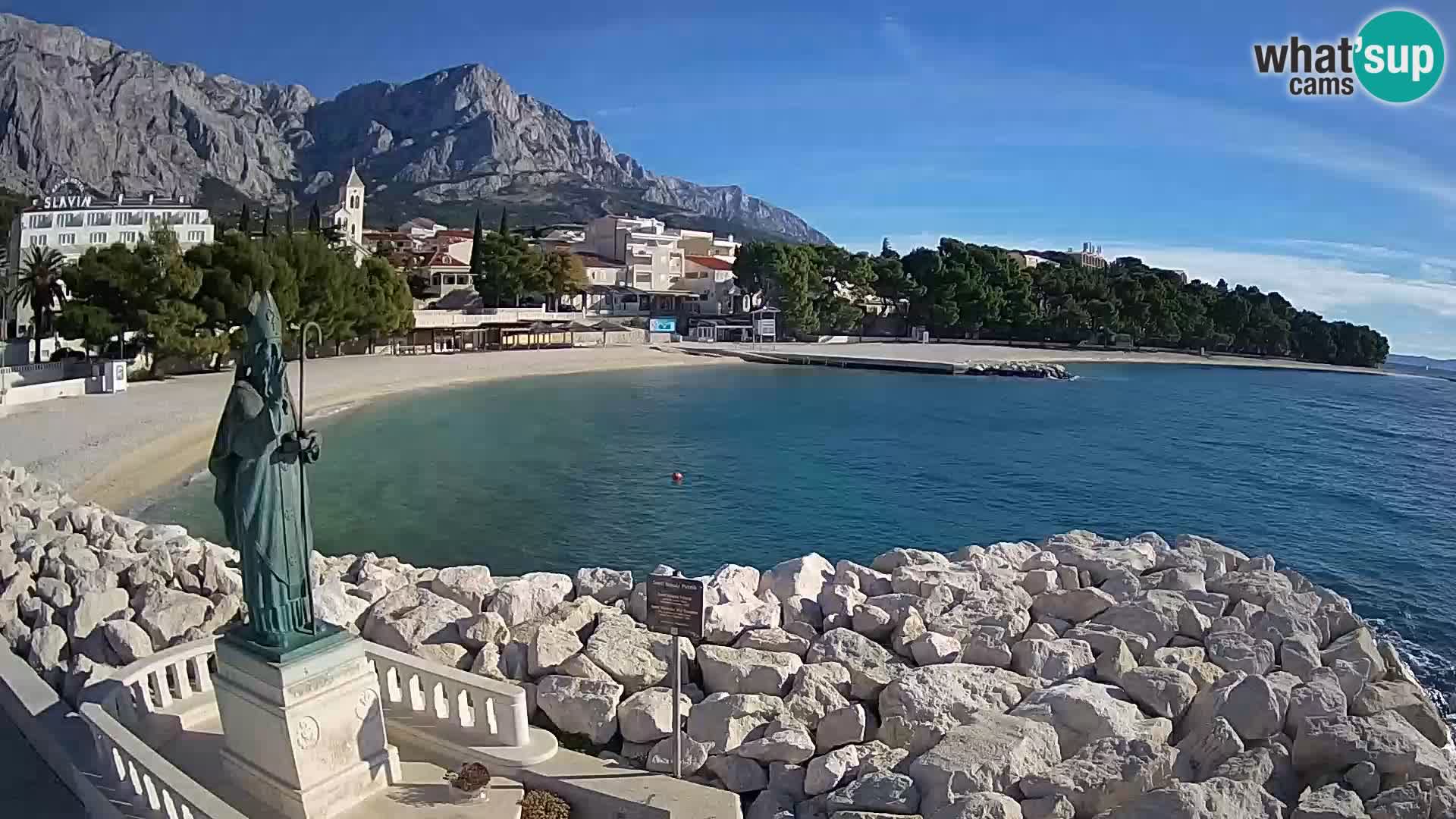 Web kamera Baška Voda – Sv. Nikola i plaža