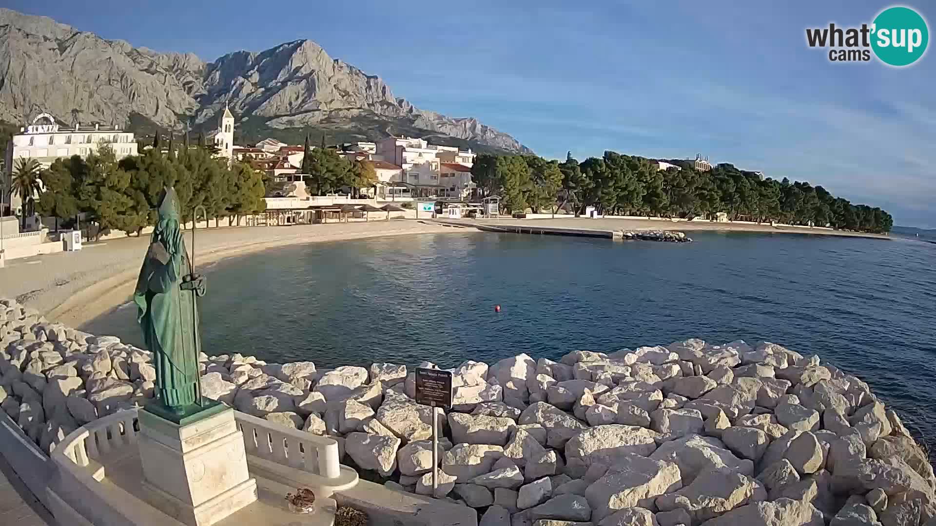 Webcam live Baška Voda – St. Nikola und Strand