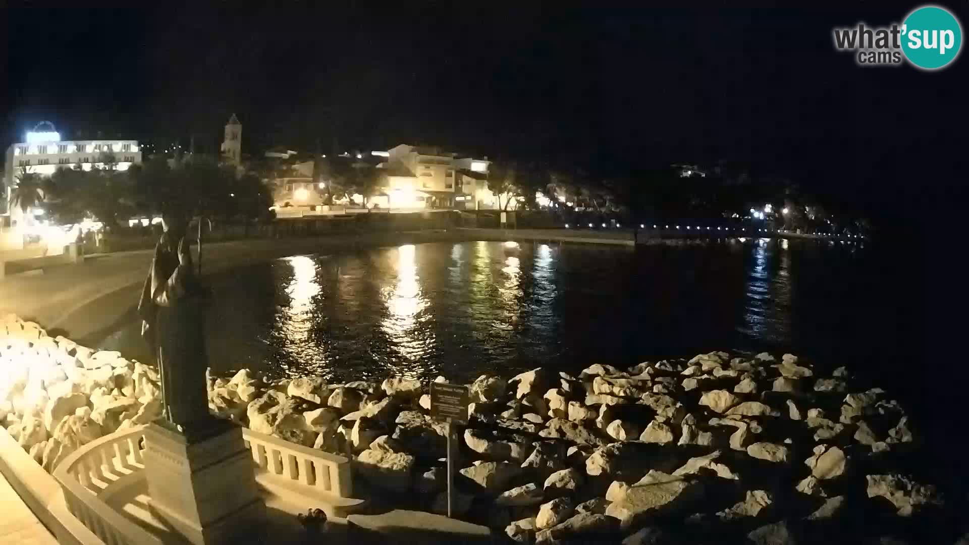 Webcam live Baška Voda – St. Nikola und Strand