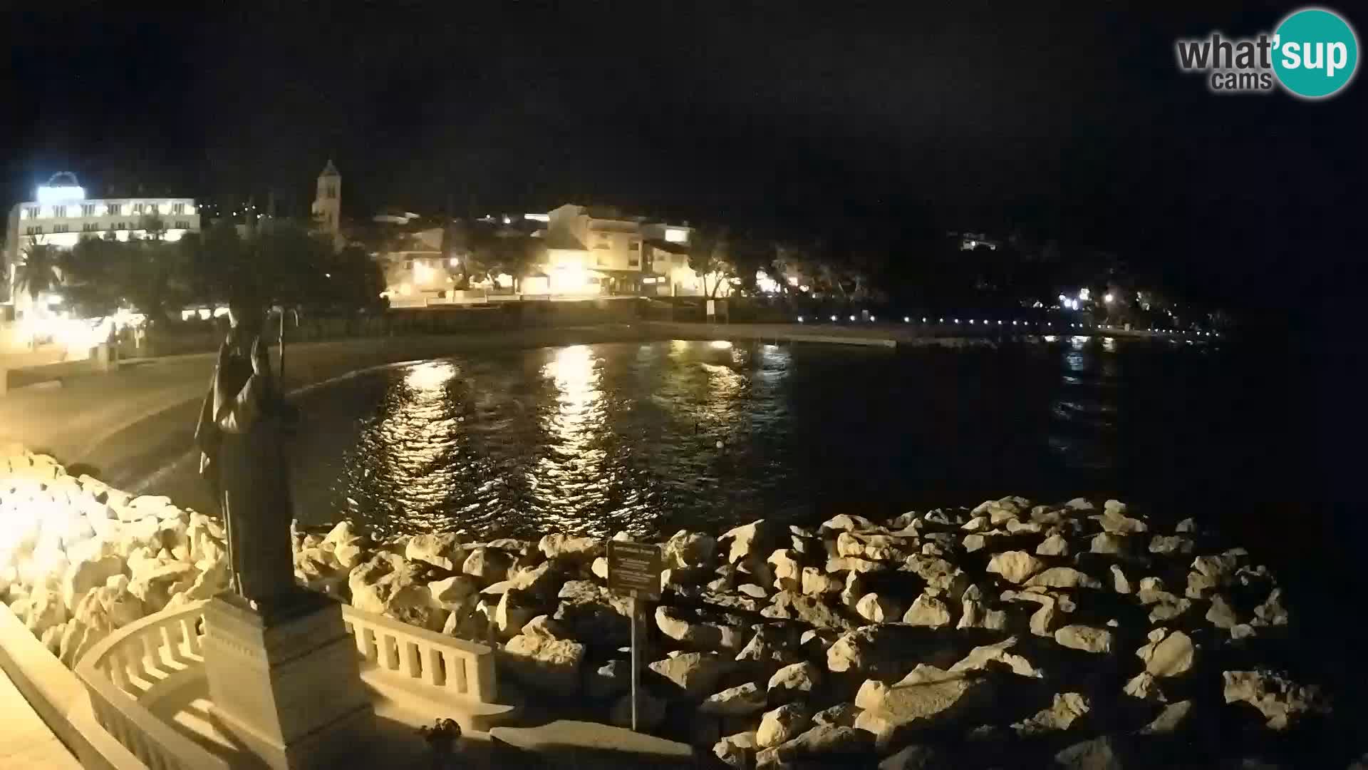 Webcam live Baška Voda – St. Nikola und Strand