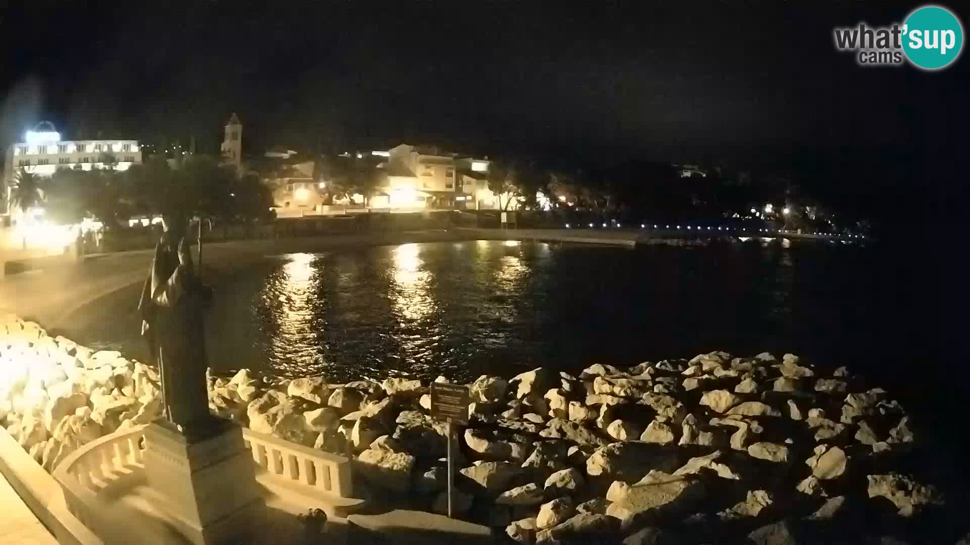 Webcam live Baška Voda – St. Nikola und Strand