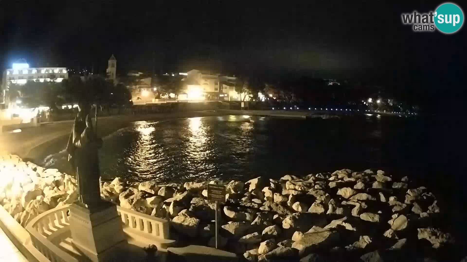 Webcam live Baška Voda – St. Nikola und Strand