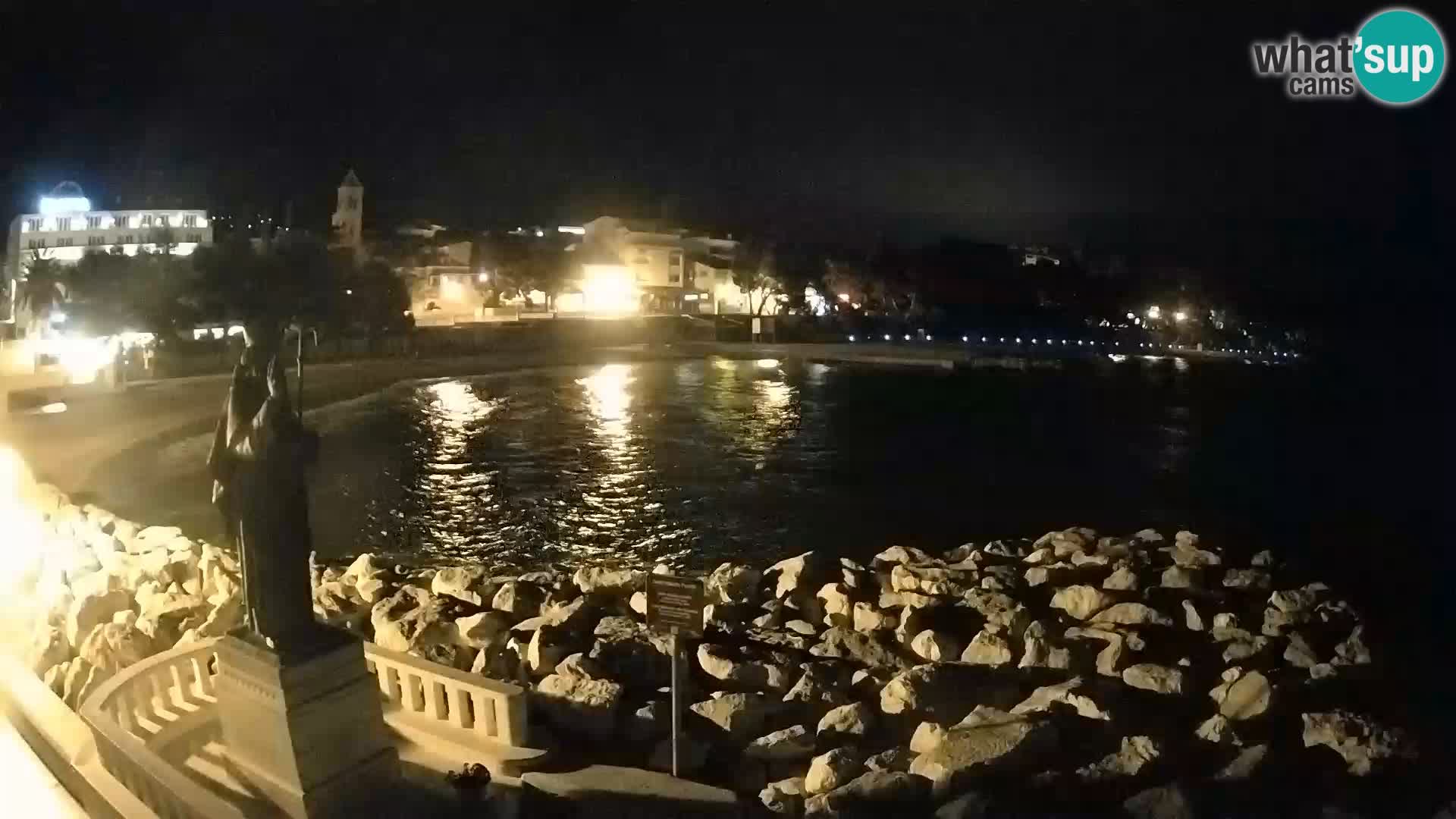 Webcam live Baška Voda – St. Nikola und Strand