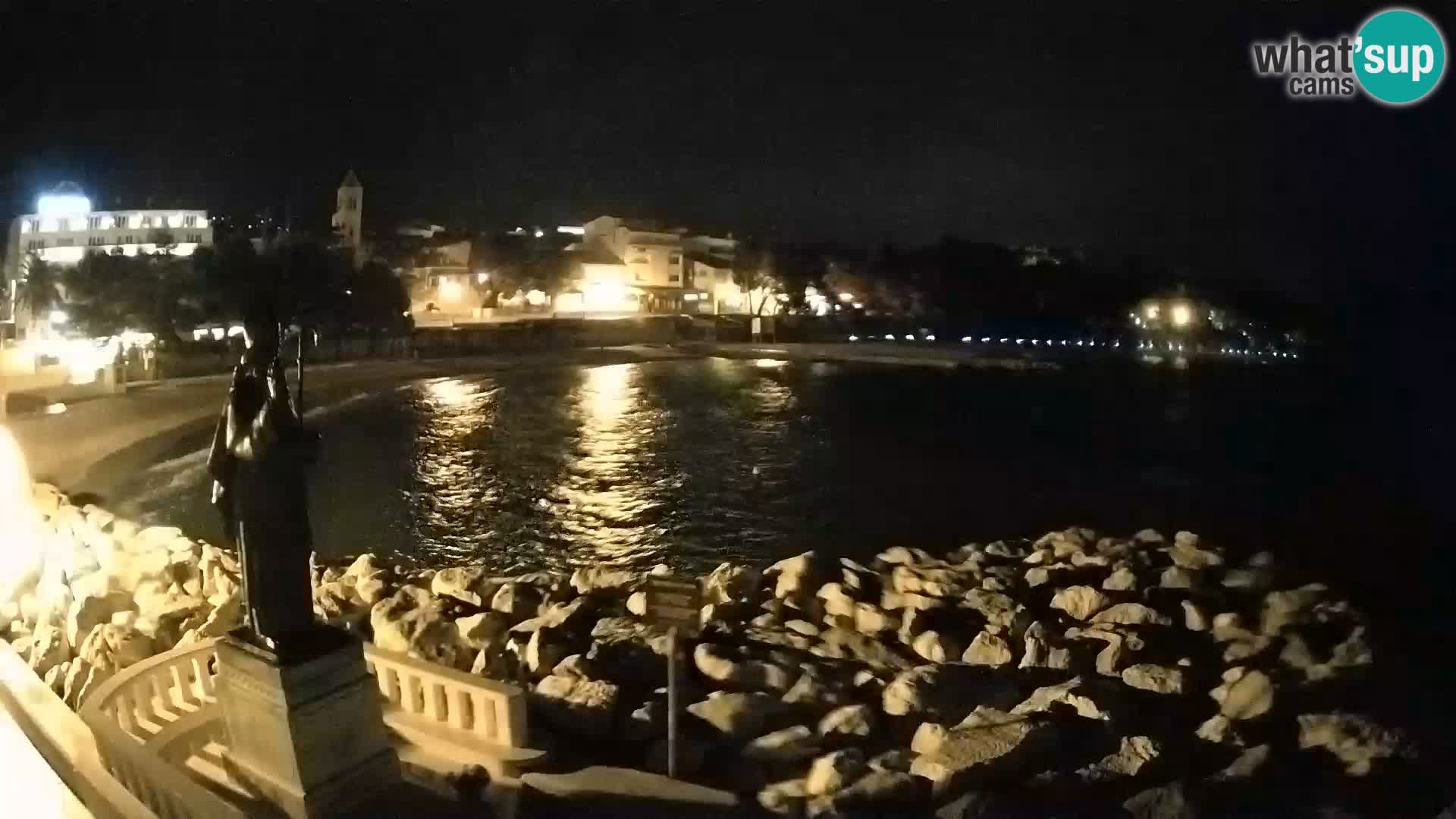 Webcam live Baška Voda – St. Nikola und Strand