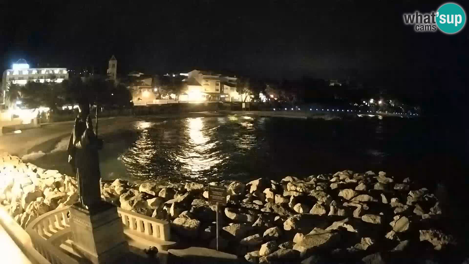 Webcam live Baška Voda – St. Nikola und Strand