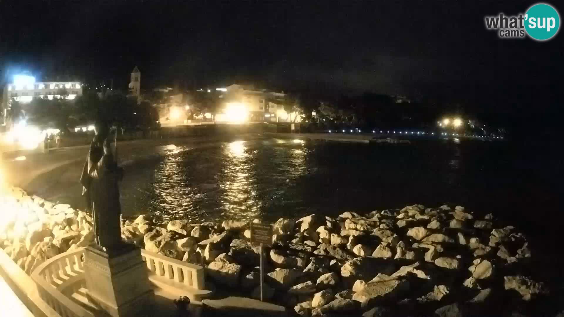 Webcam live Baška Voda – St. Nikola und Strand