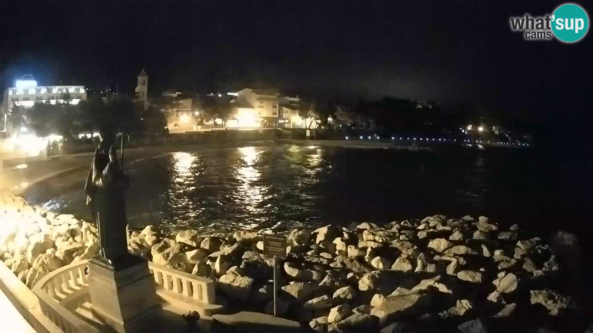 Webcam live Baška Voda – St. Nikola und Strand