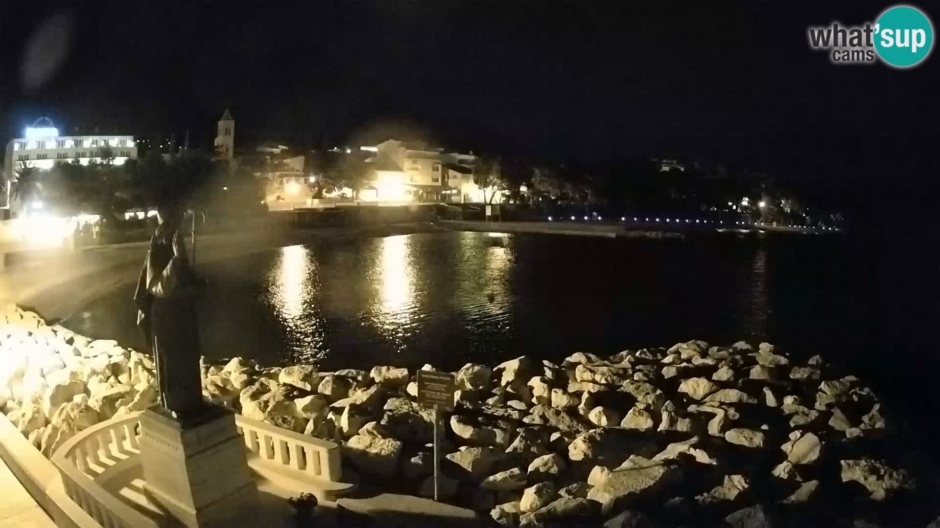 Webcam live Baška Voda – St. Nikola und Strand