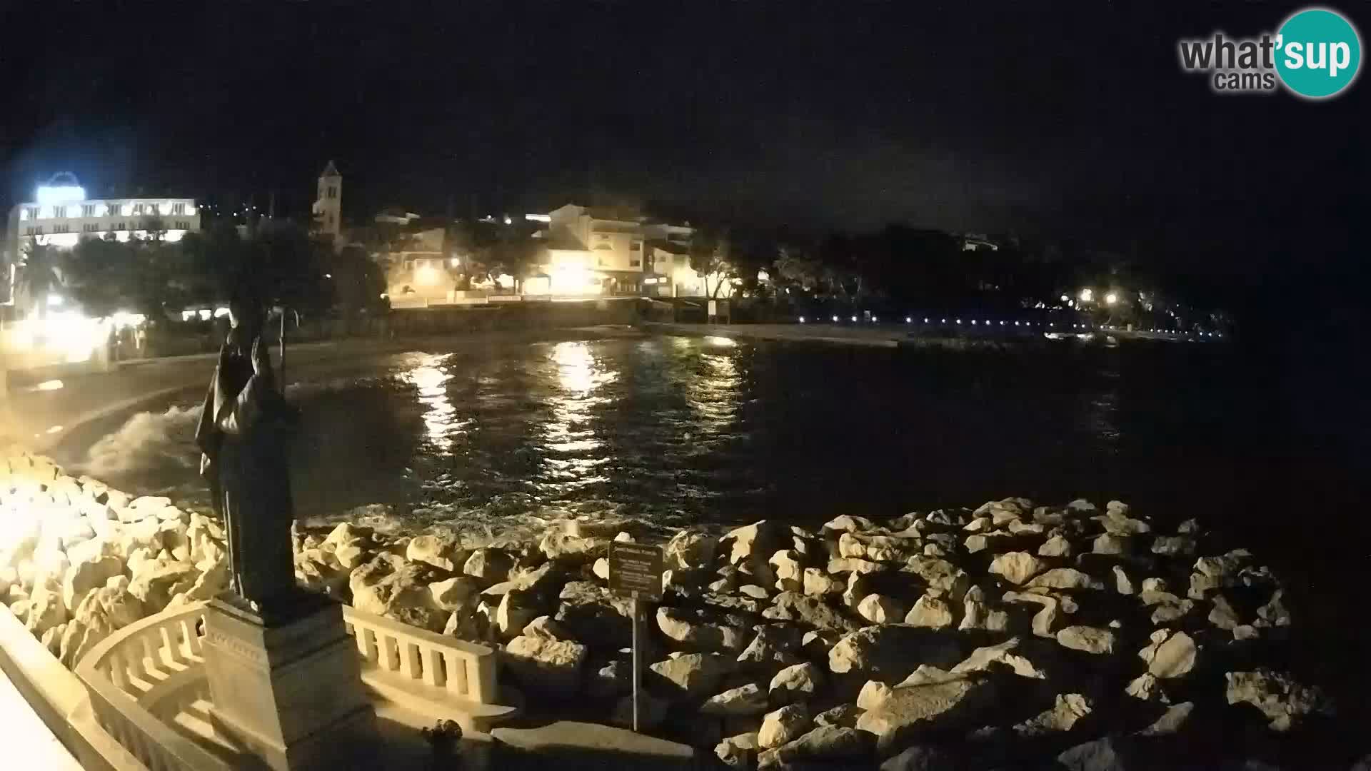 Webcam live Baška Voda – St. Nikola und Strand