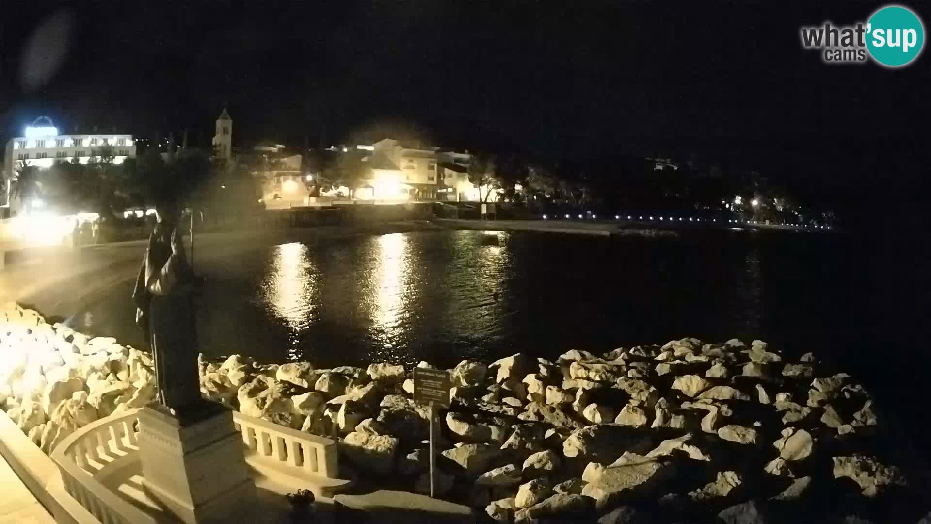 Webcam live Baška Voda – St. Nikola und Strand