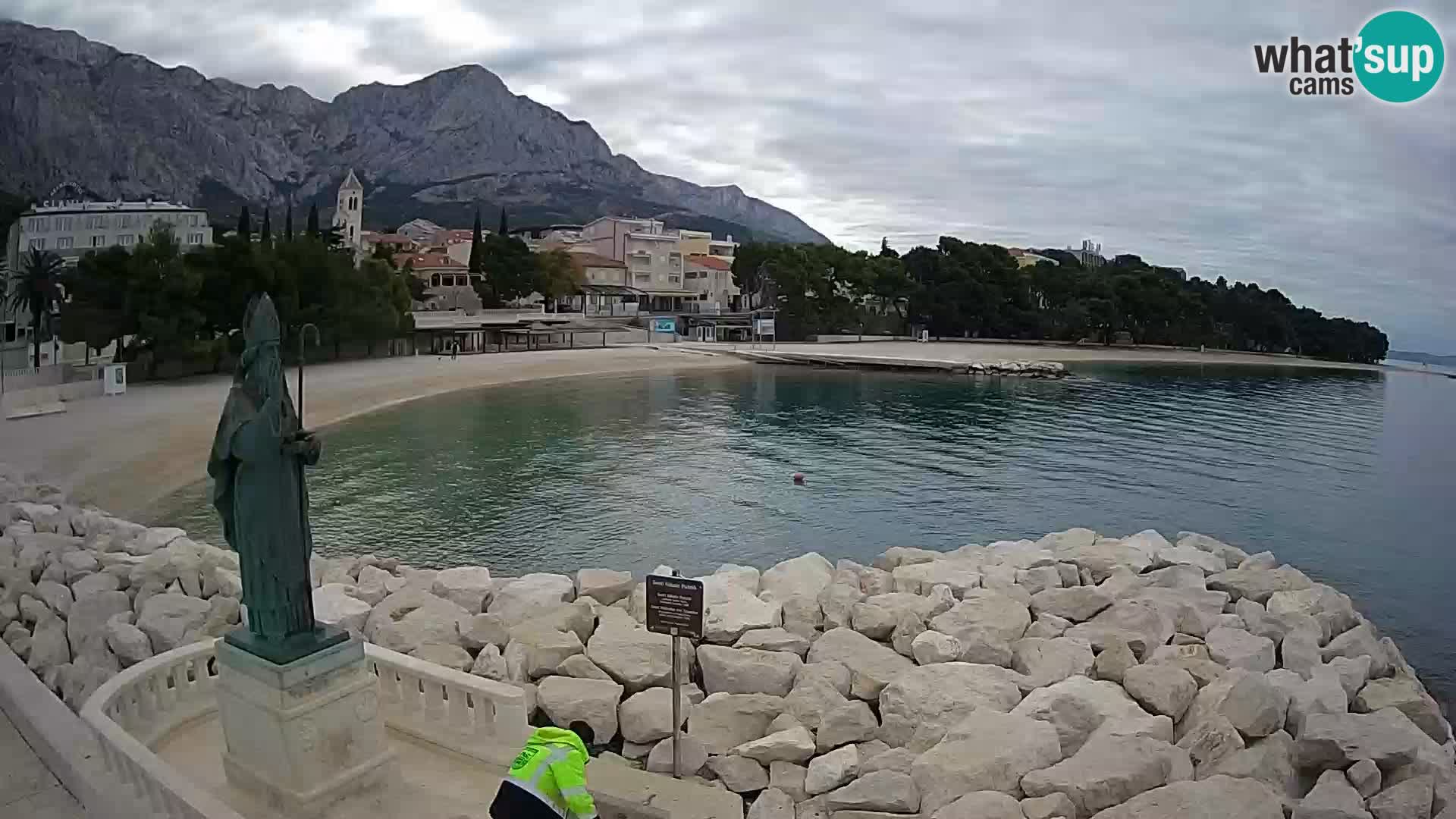 Webcam live Baška Voda – St. Nikola und Strand