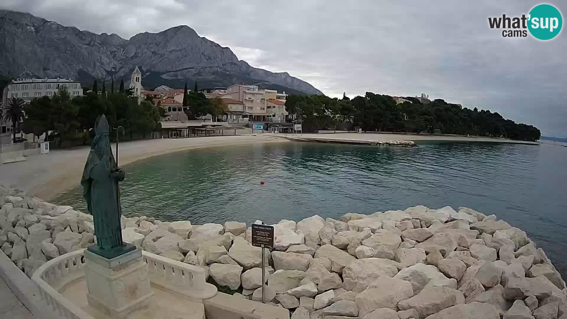 Web kamera Baška Voda – Sv. Nikola i plaža