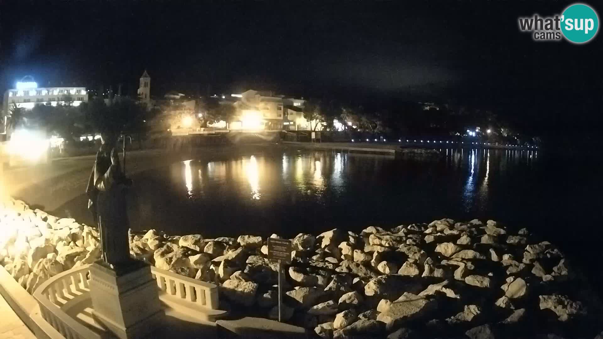 Webcam live Baška Voda – St. Nikola und Strand