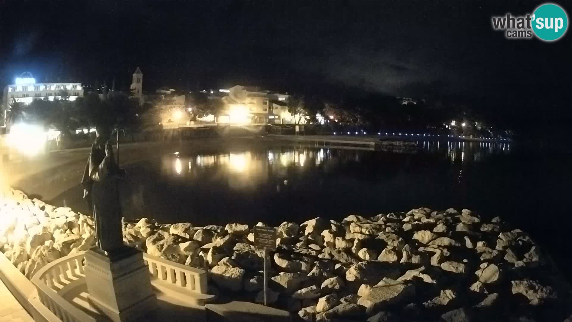 Webcam live Baška Voda – St. Nikola und Strand