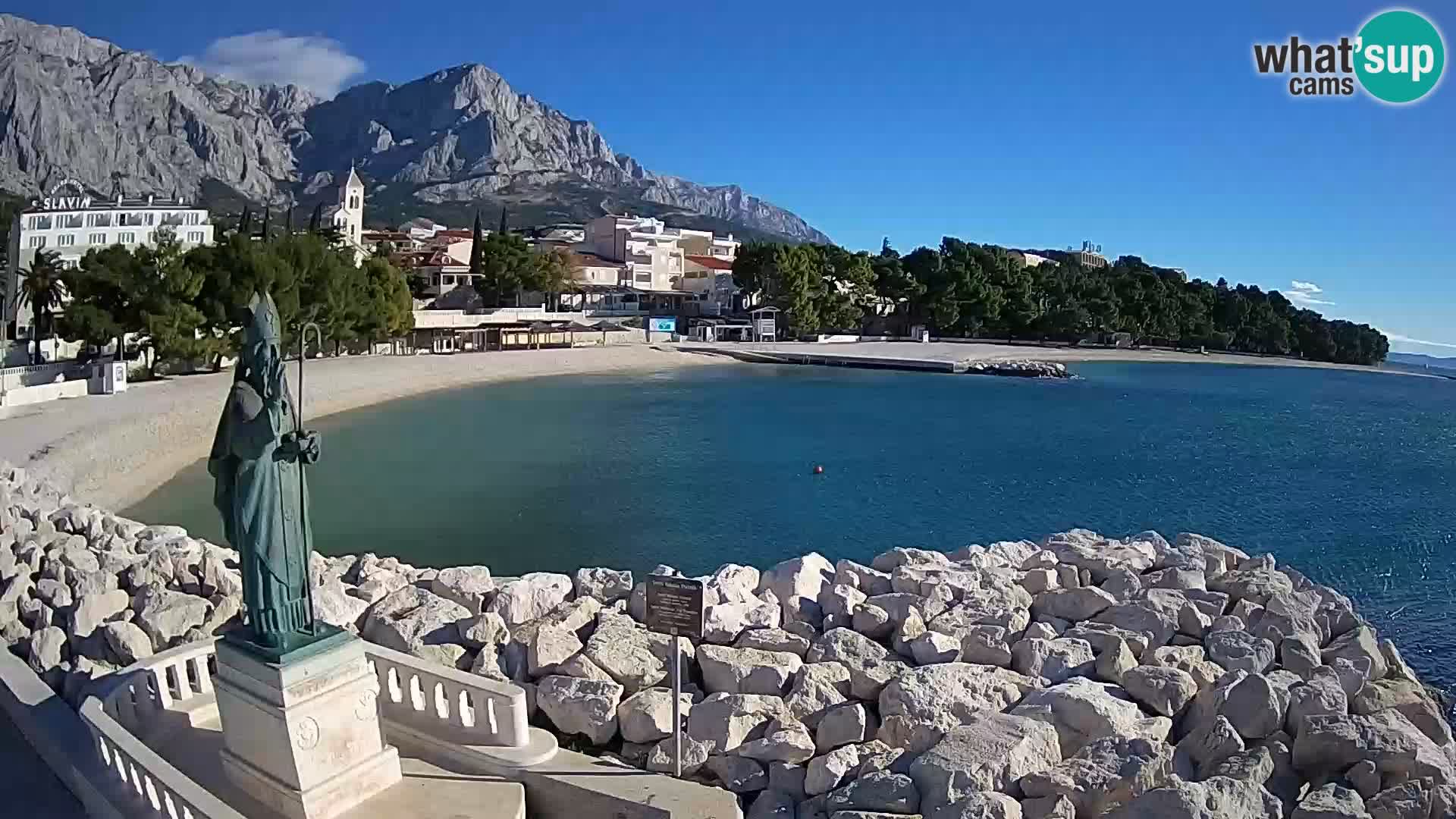 Web kamera Baška Voda – Sv. Nikola i plaža