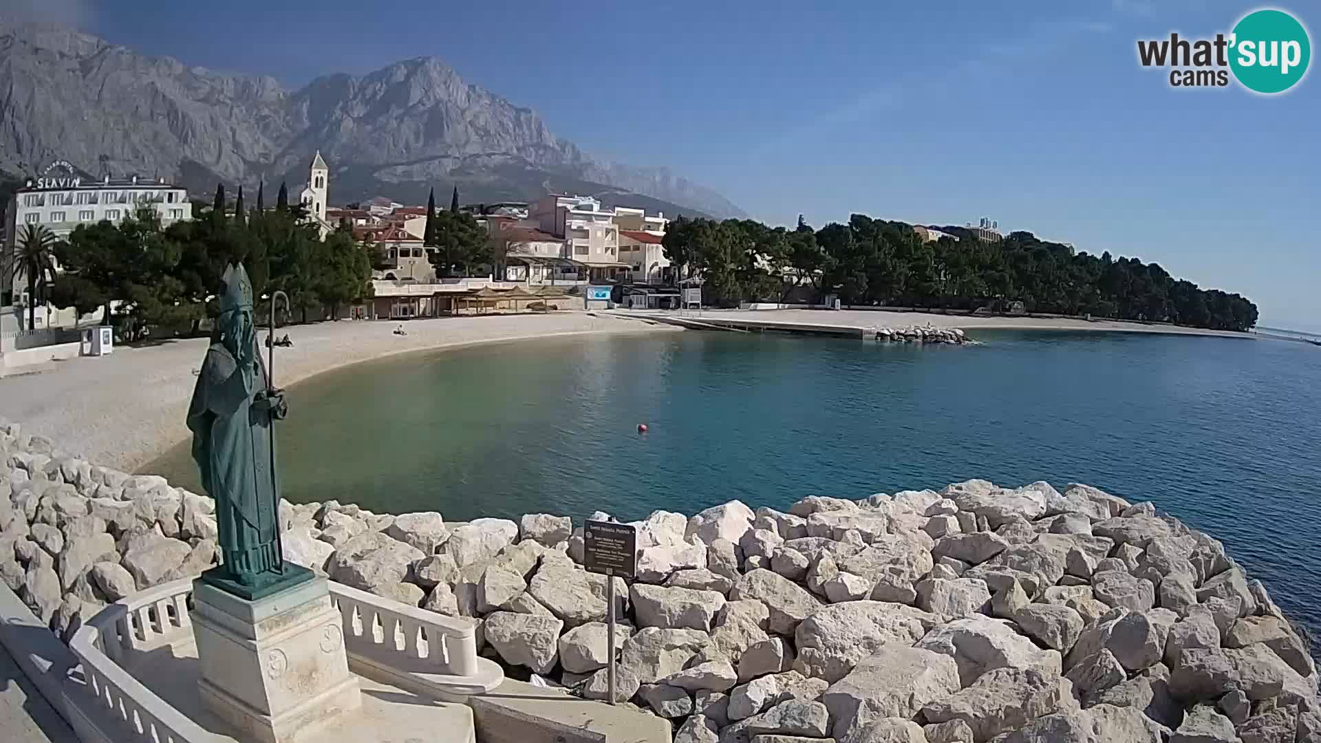 Webcam Baška Voda – Saint-Nikola et plage