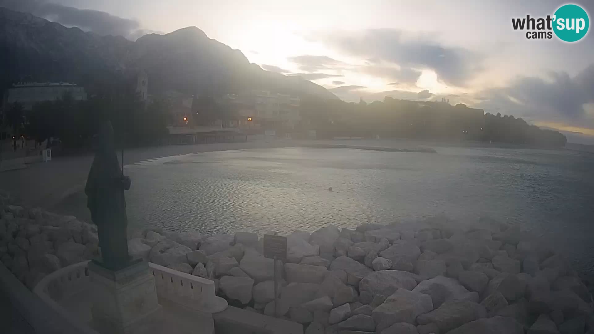 Webcam live Baška Voda – St. Nikola und Strand