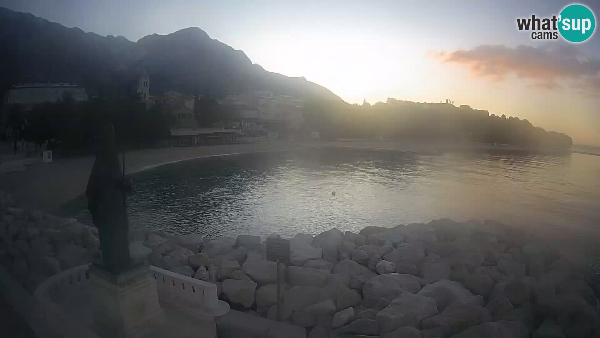 Webcam live Baška Voda – St. Nikola und Strand