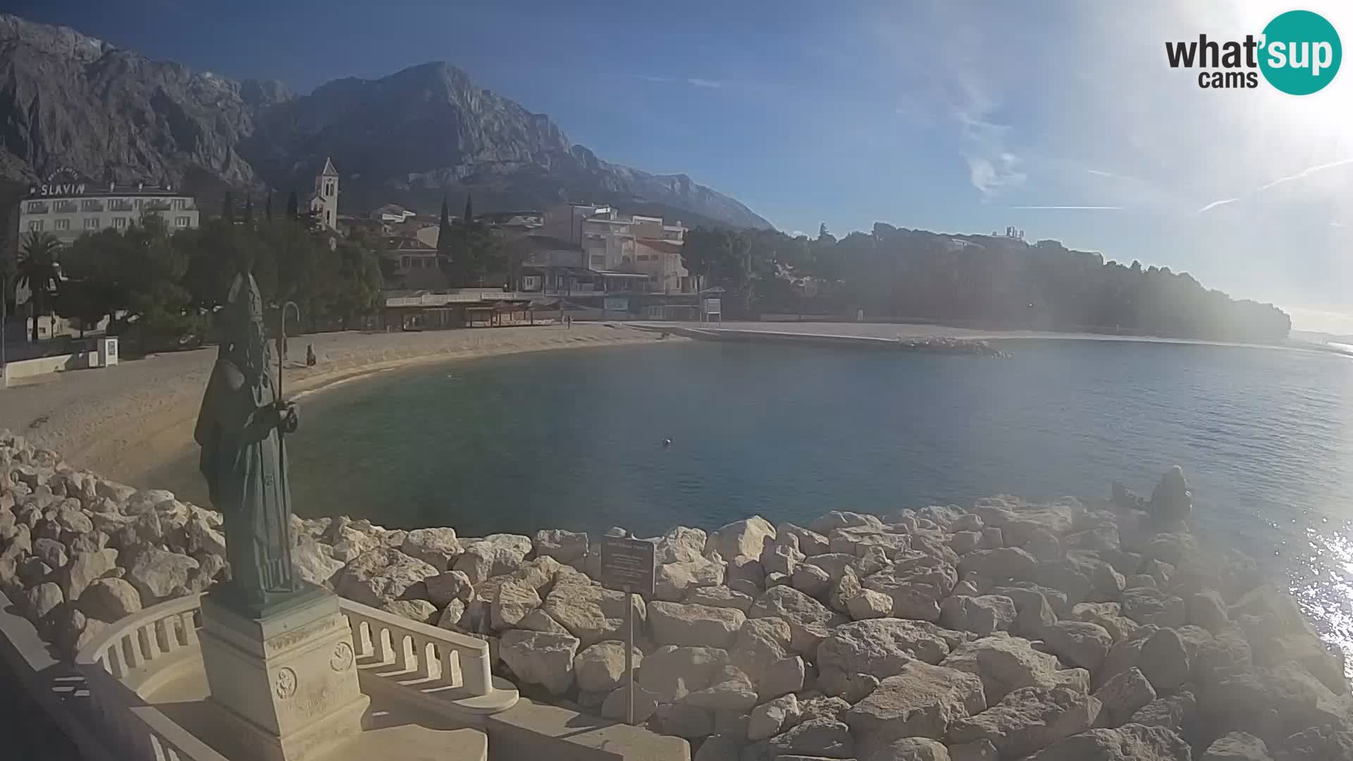 Webcam Baška Voda – Saint-Nikola et plage