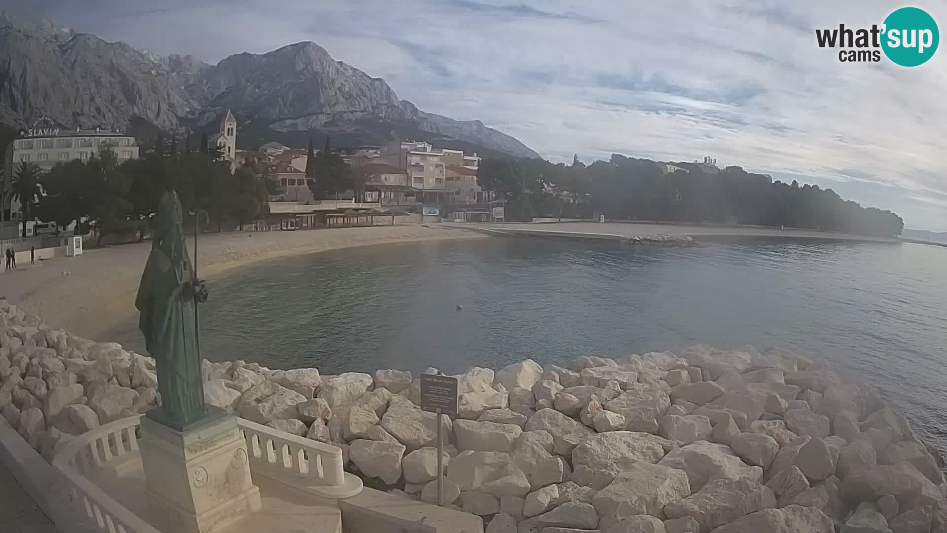 Webcam Baška Voda – Saint-Nikola et plage