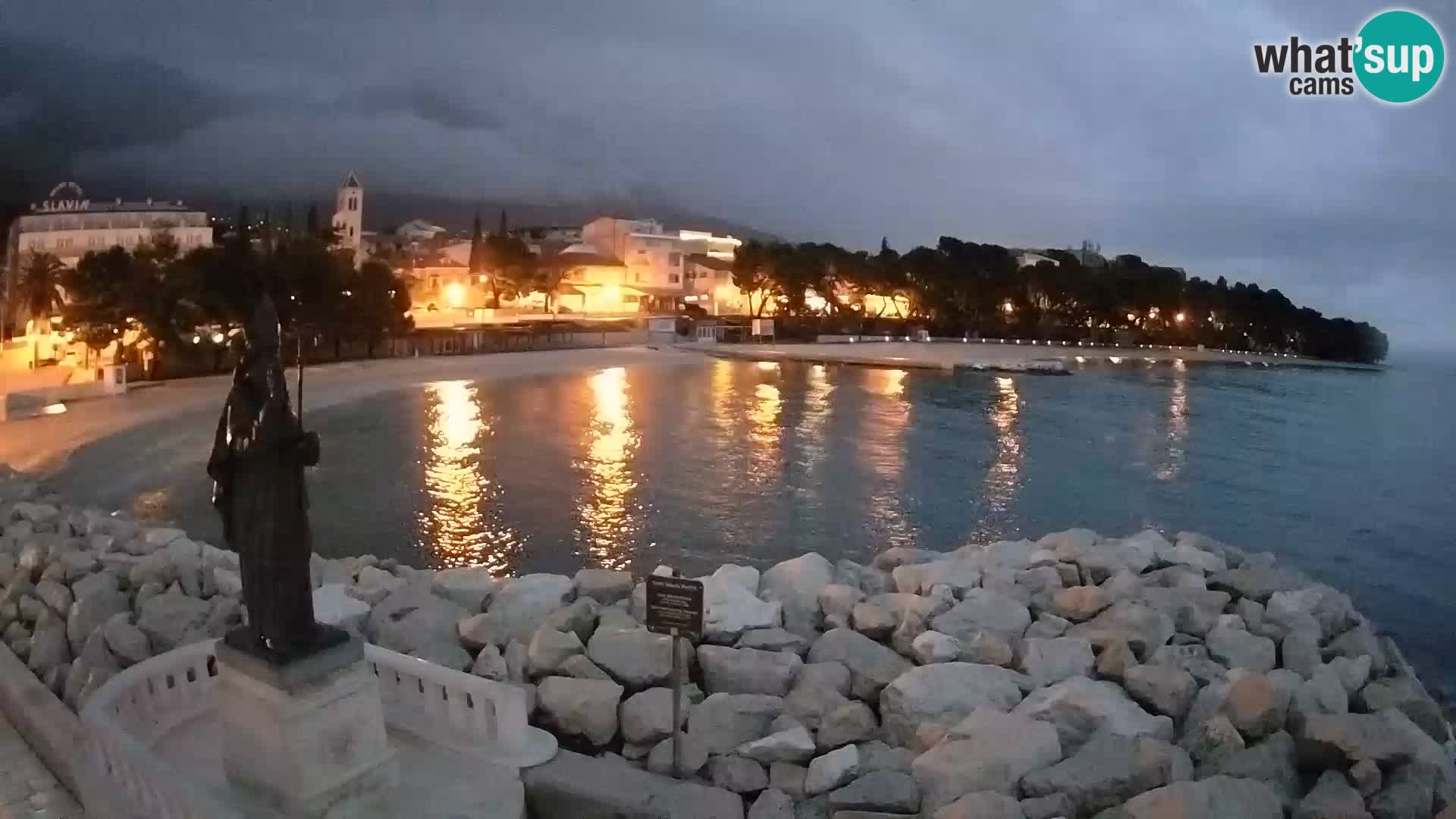 Webcam Baška Voda – Saint-Nikola et plage