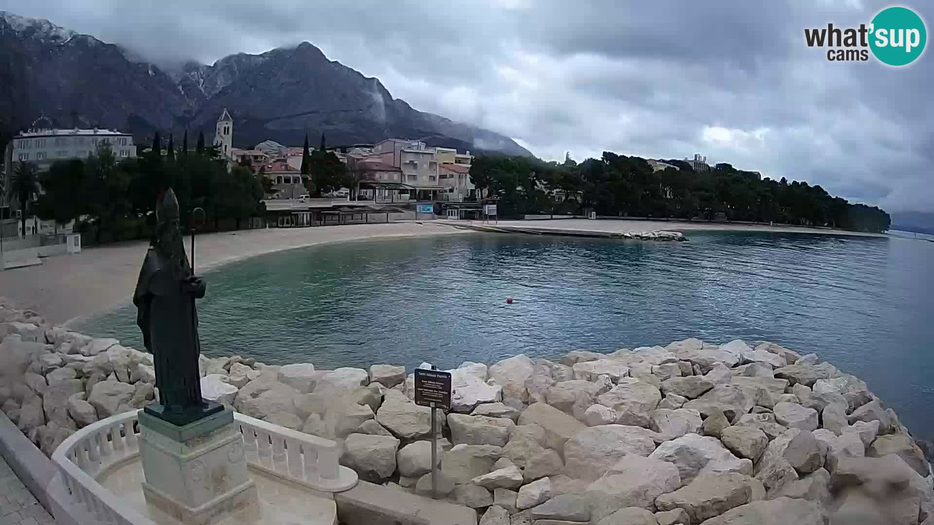 Webcam Baška Voda – Saint-Nikola et plage