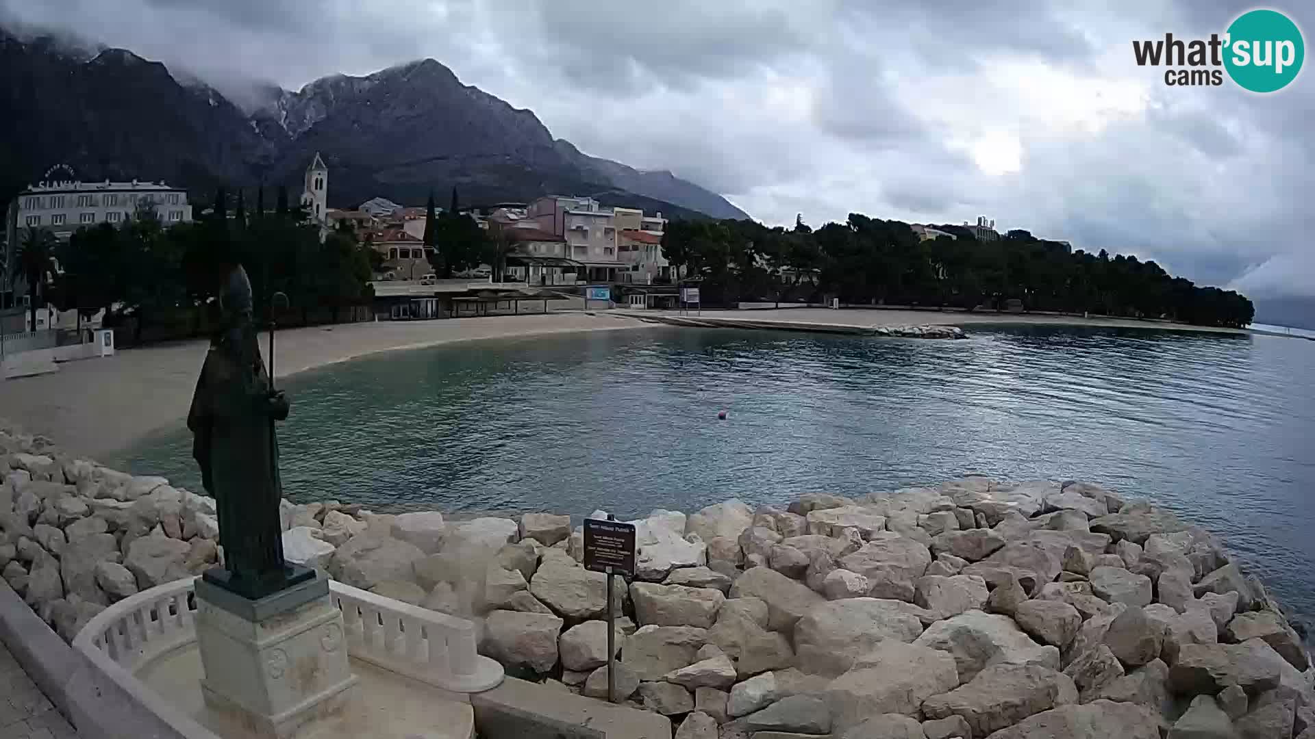 Webcam Baška Voda – Saint-Nikola et plage