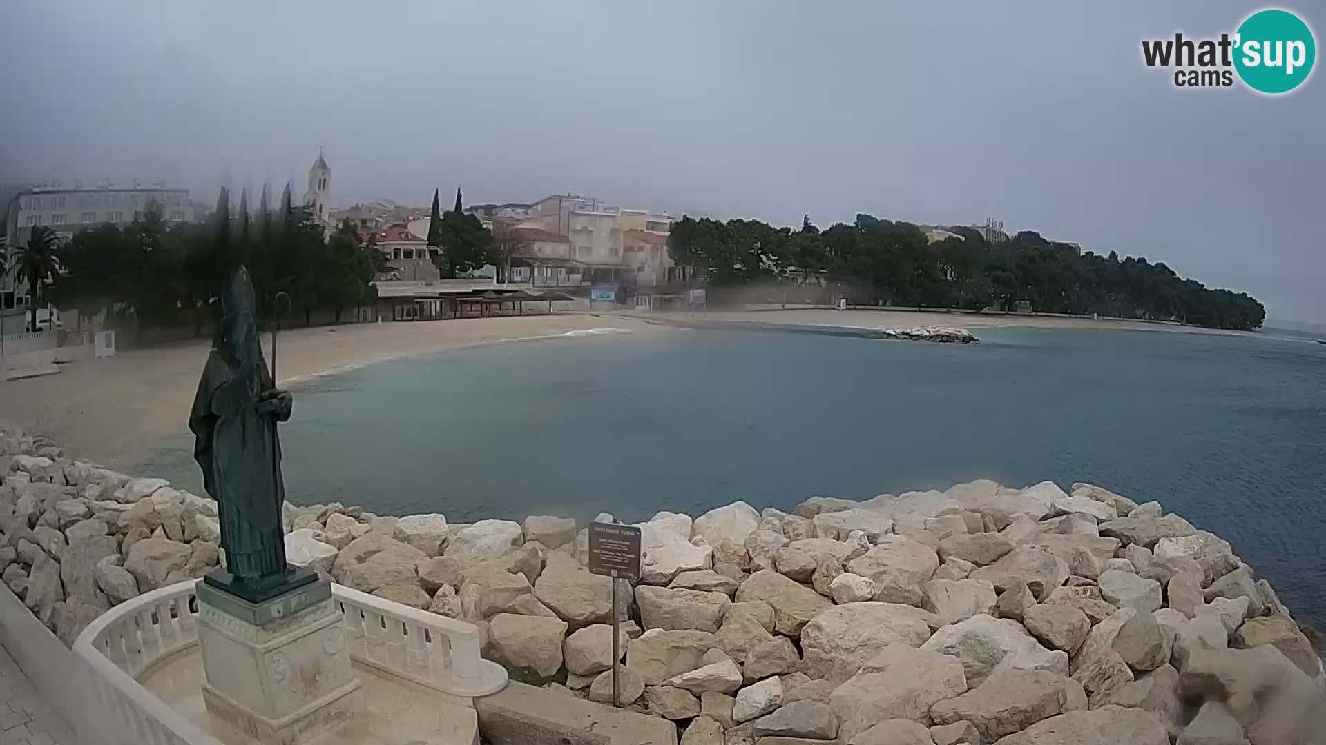 Webcam Baška Voda – Saint-Nikola et plage