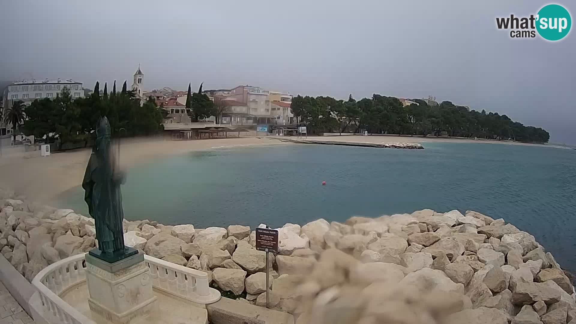 Webcam Baška Voda – Saint-Nikola et plage