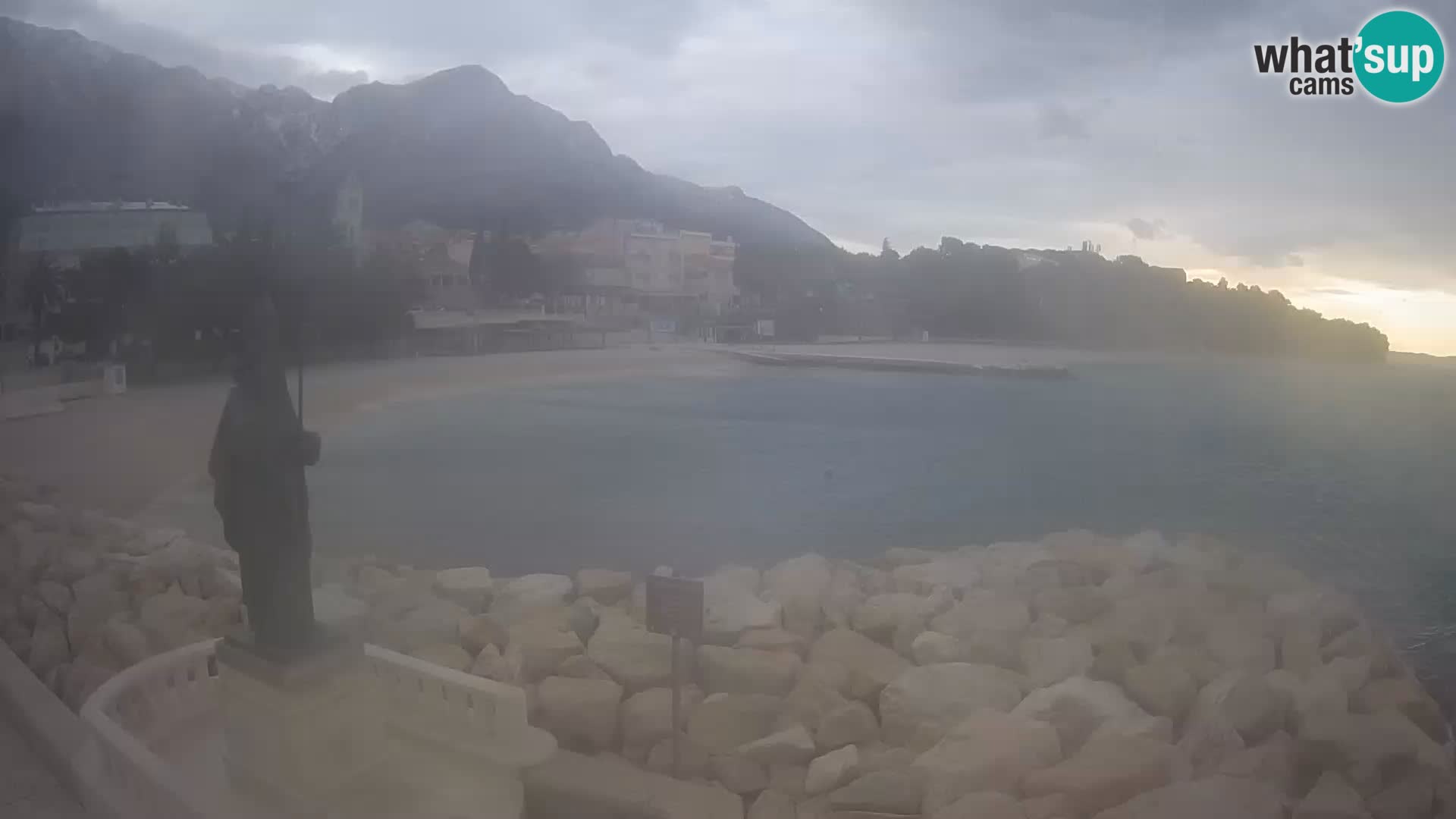 Webcam live Baška Voda – St. Nikola und Strand