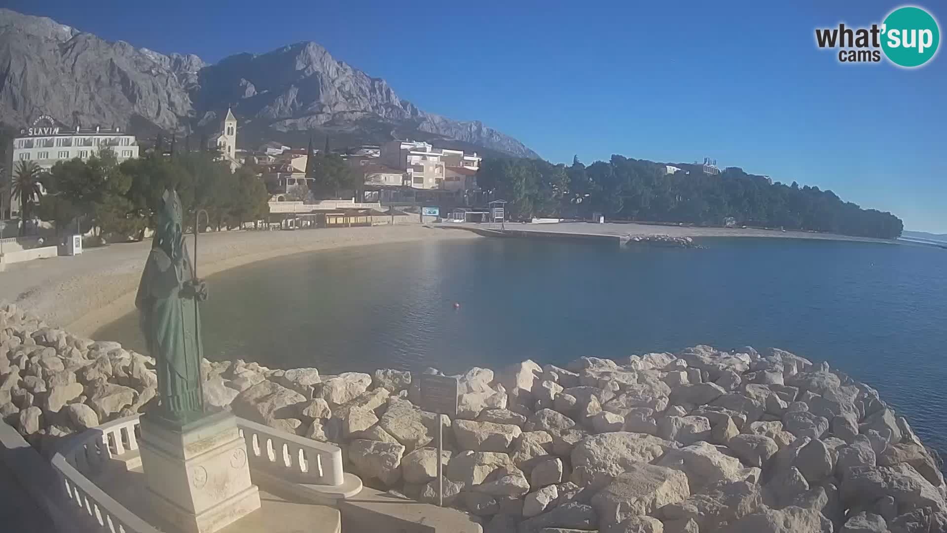 Webcam Baška Voda – Saint-Nikola et plage