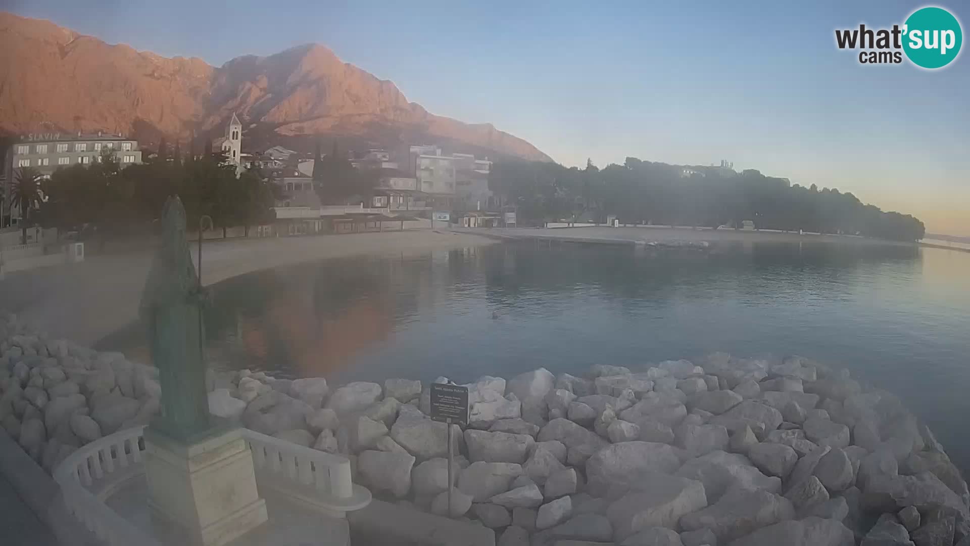 Webcam Baška Voda – Saint-Nikola et plage