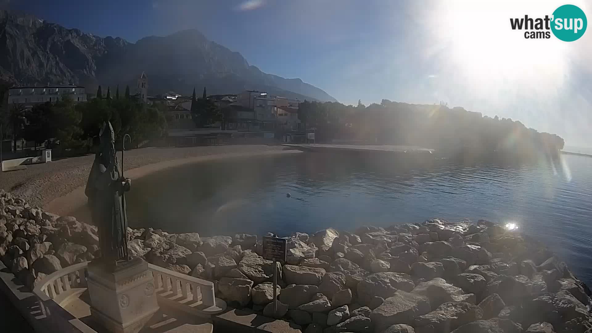 Webcam Baška Voda – Saint-Nikola et plage