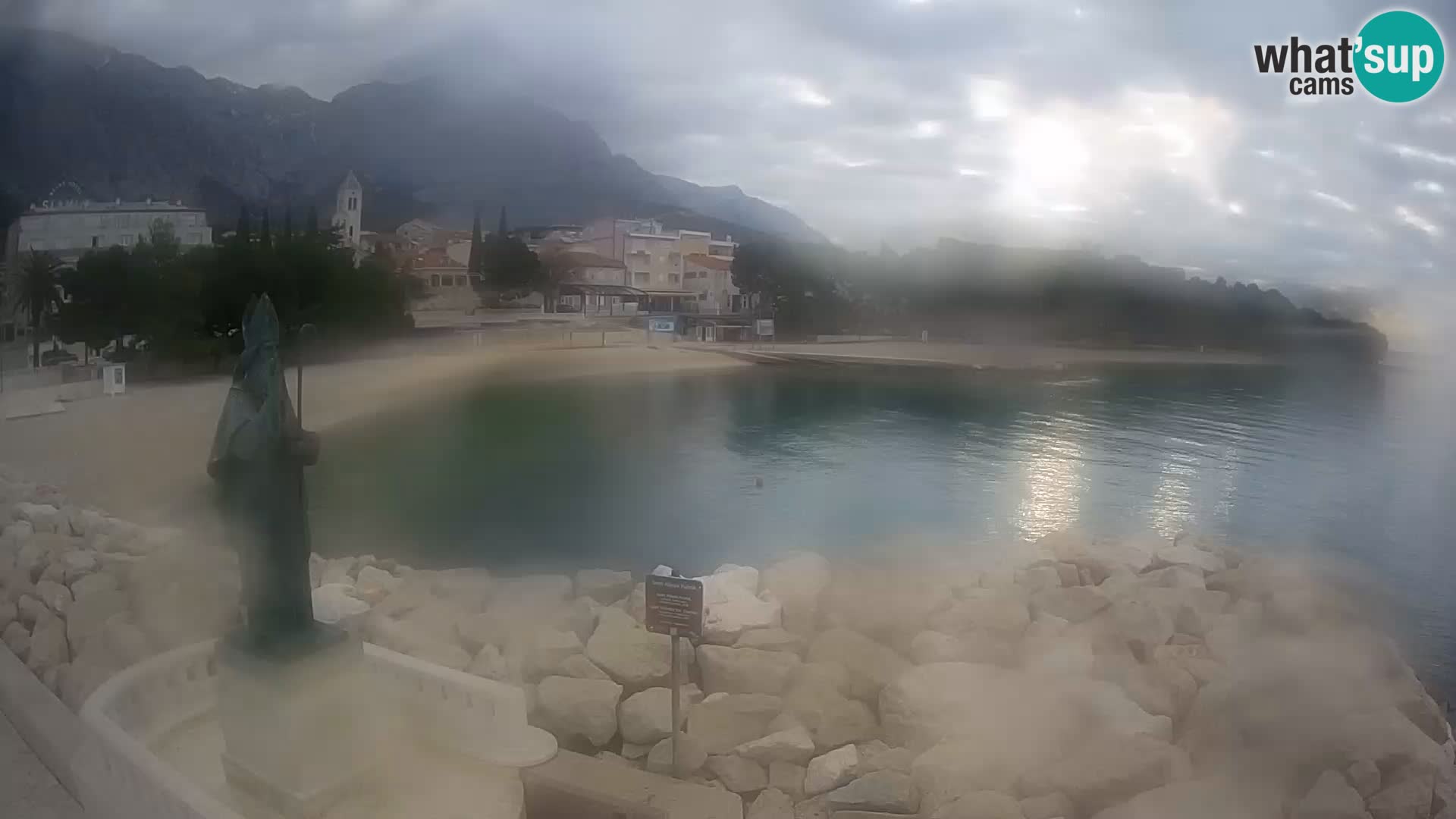 Webcam Baška Voda – Saint-Nikola et plage