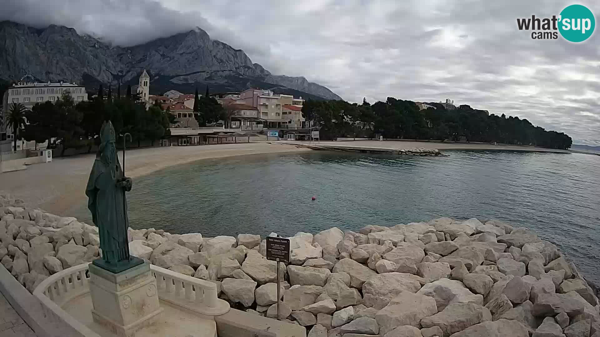 Webcam Baška Voda – Saint-Nikola et plage