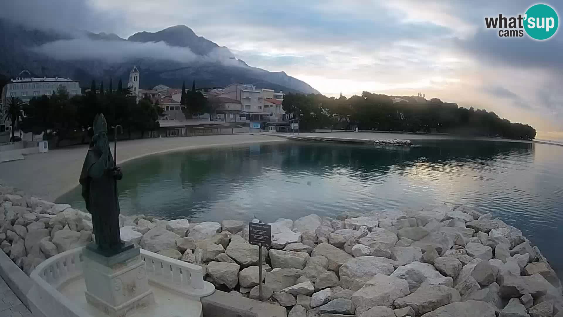 Webcam Baška Voda – Saint-Nikola et plage