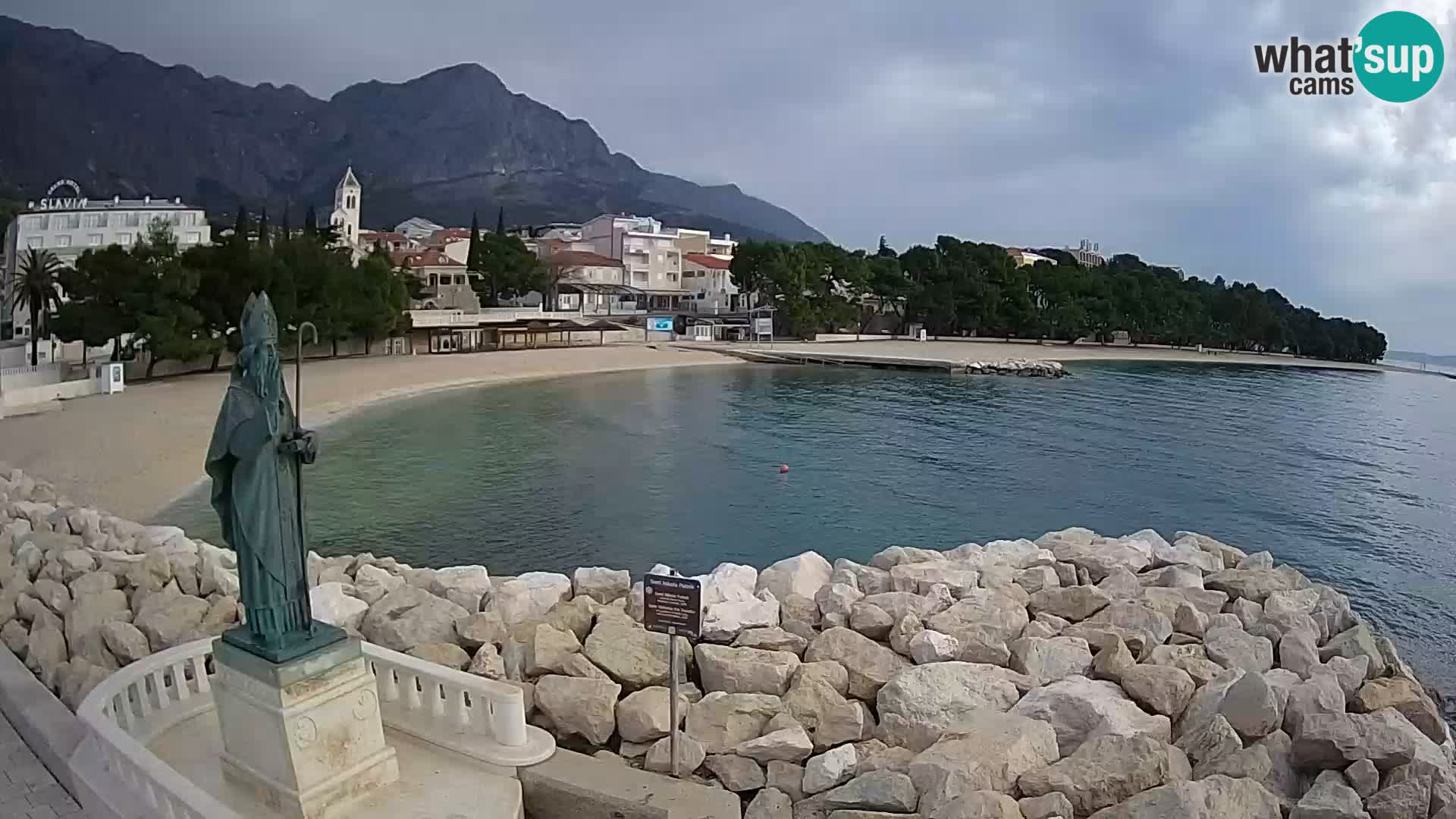 Webcam Baška Voda – Saint-Nikola et plage