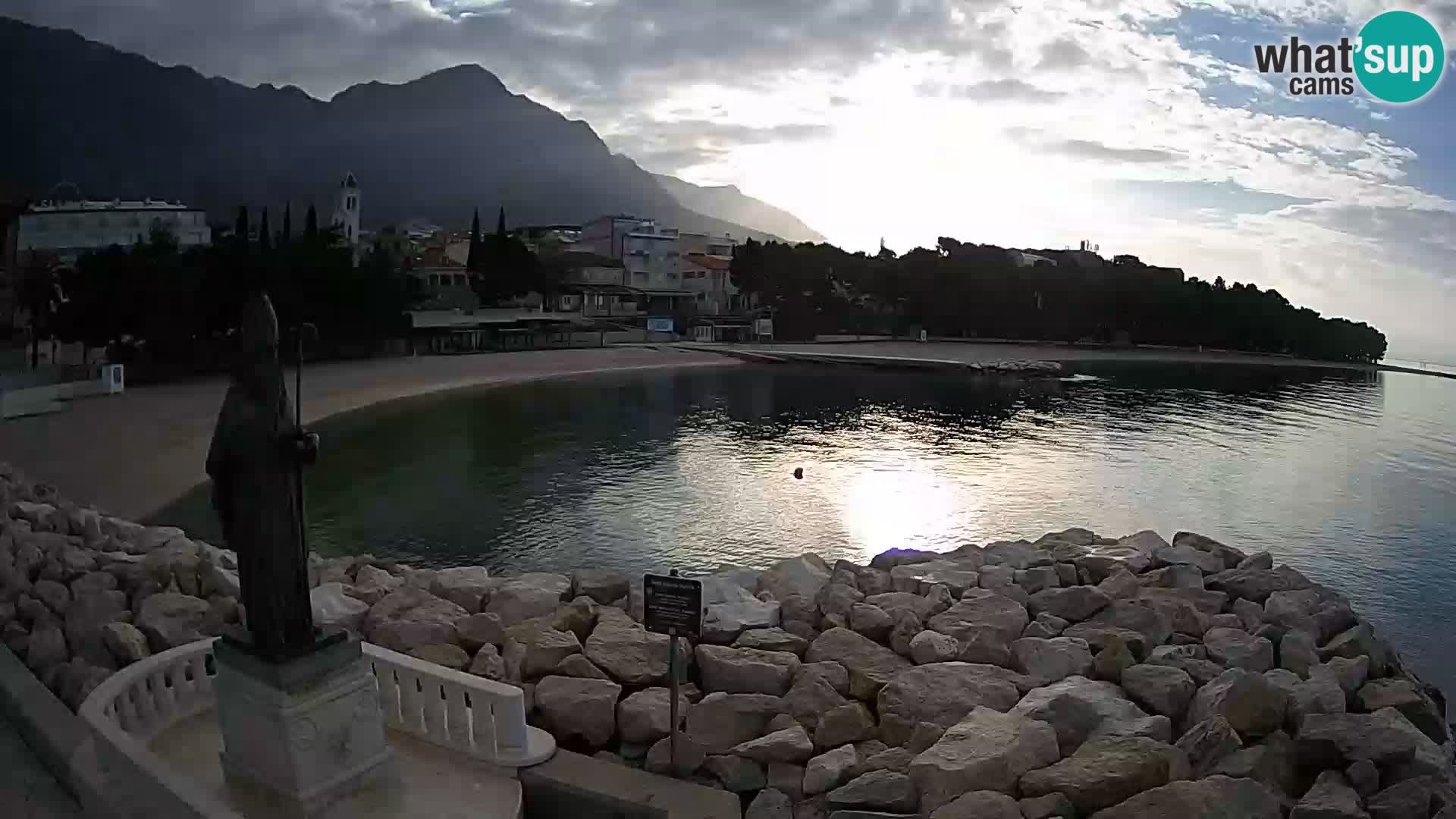 Webcam Baška Voda – Saint-Nikola et plage