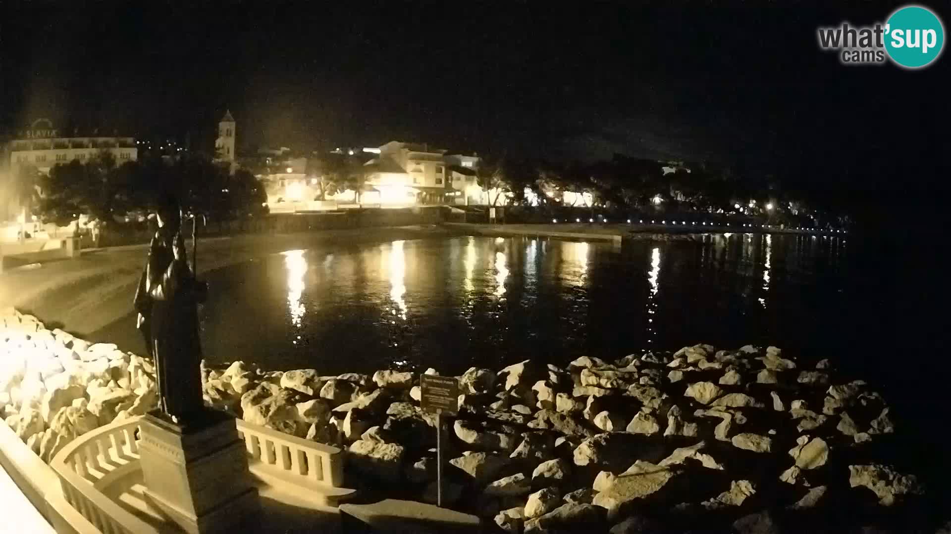 Webcam Baška Voda – Saint-Nikola et plage