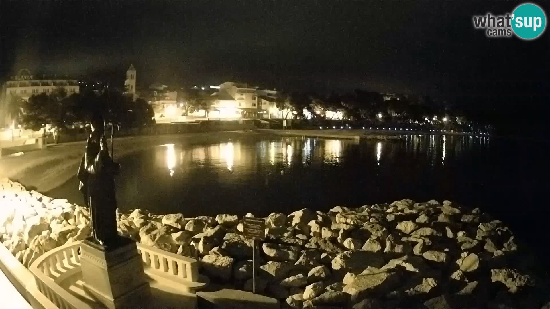 Webcam live Baška Voda – St. Nikola und Strand