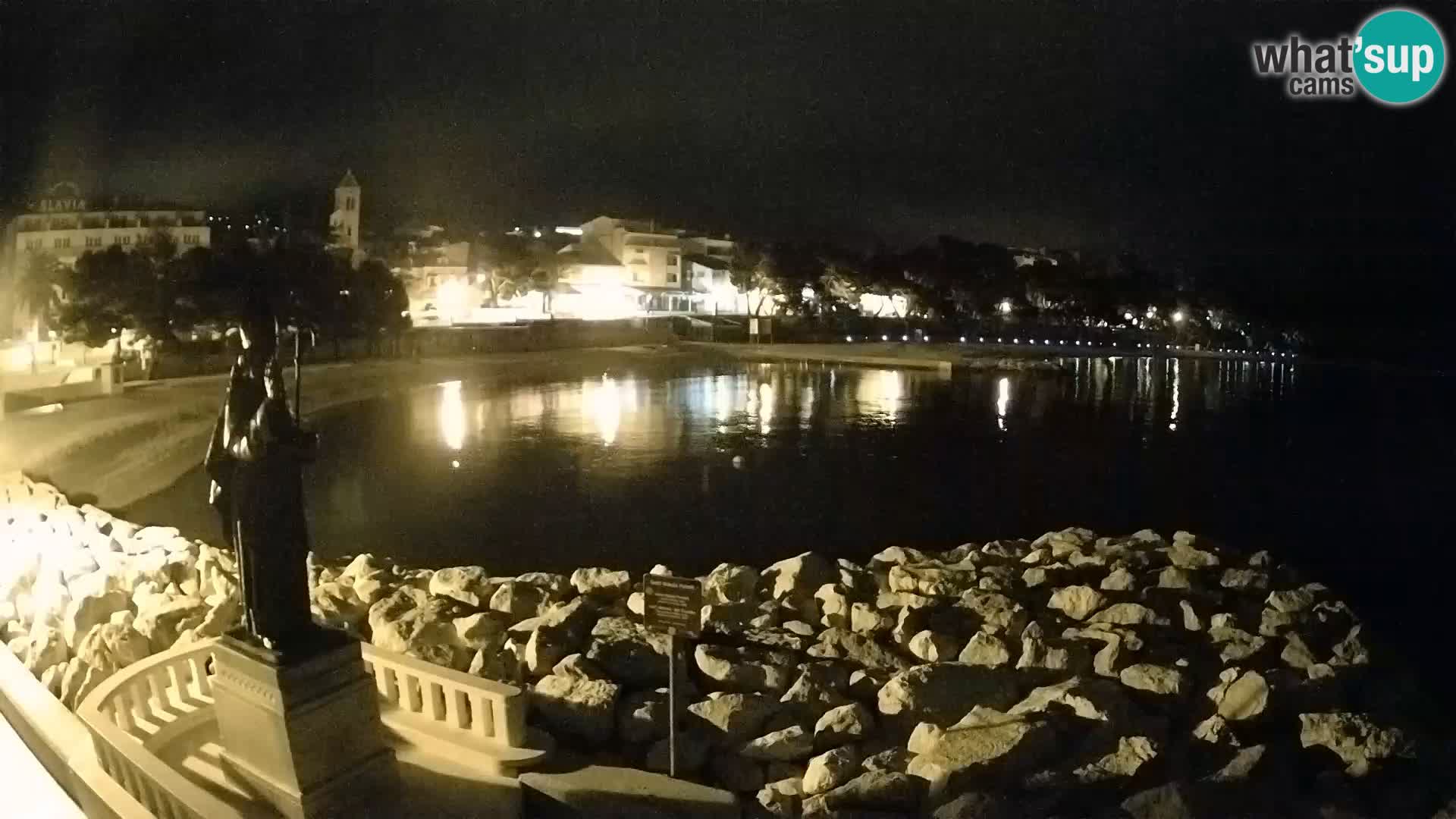 Webcam live Baška Voda – St. Nikola und Strand