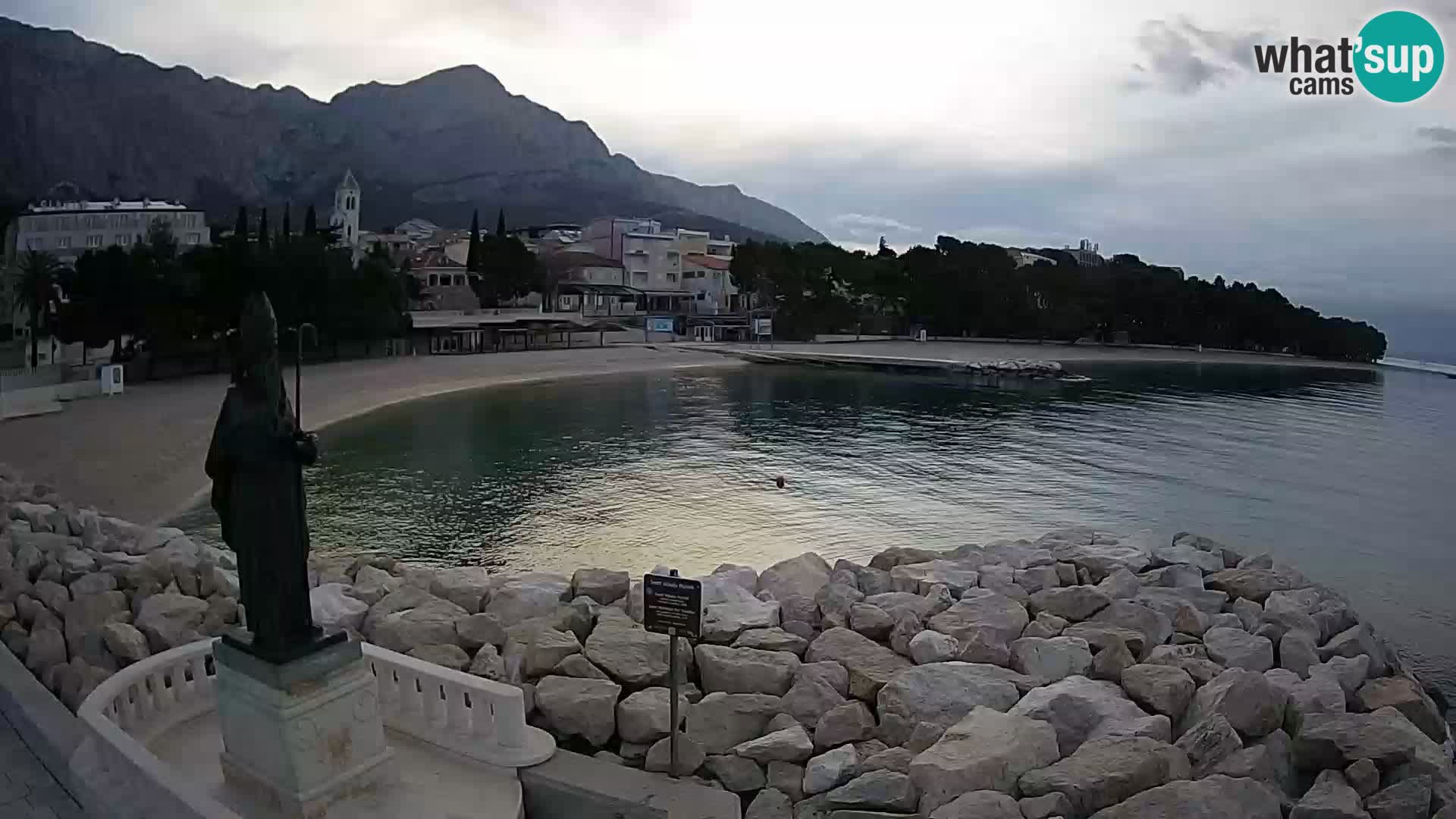 Webcam Baška Voda – Saint-Nikola et plage