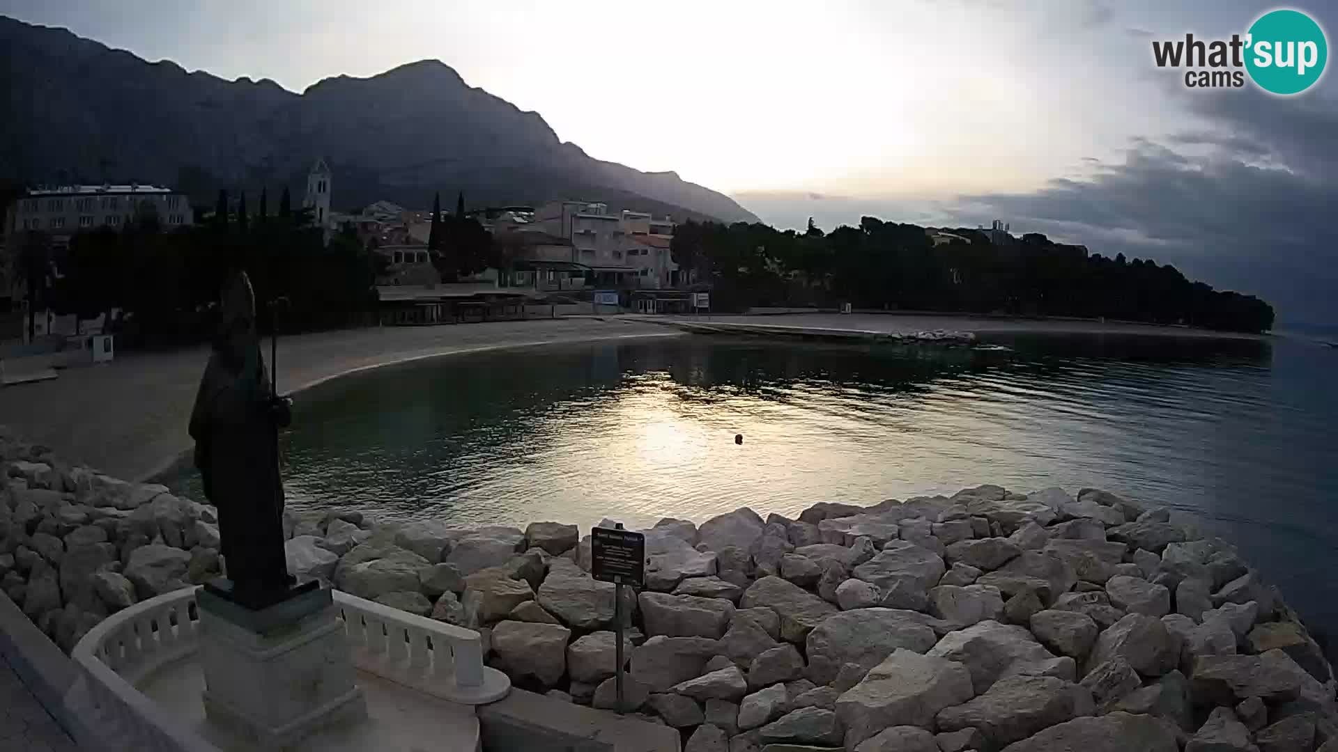 Webcam Baška Voda – Saint-Nikola et plage