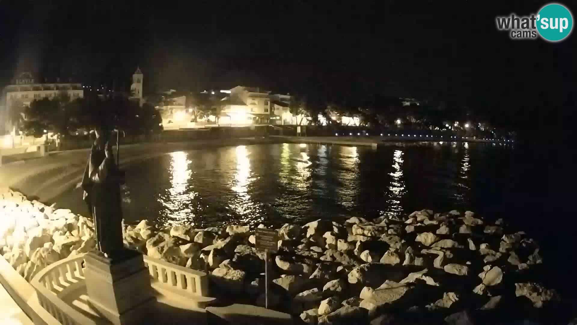 Webcam live Baška Voda – St. Nikola und Strand