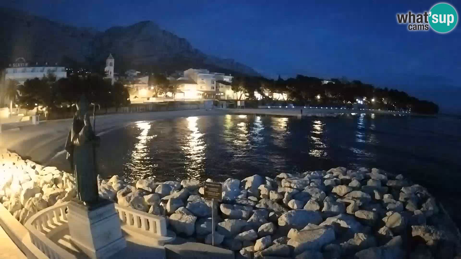 Webcam Baška Voda – Saint-Nikola et plage