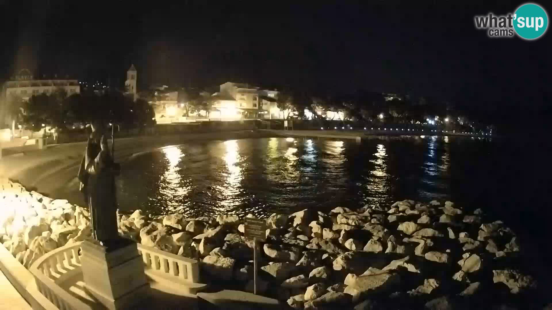 Webcam live Baška Voda – St. Nikola und Strand