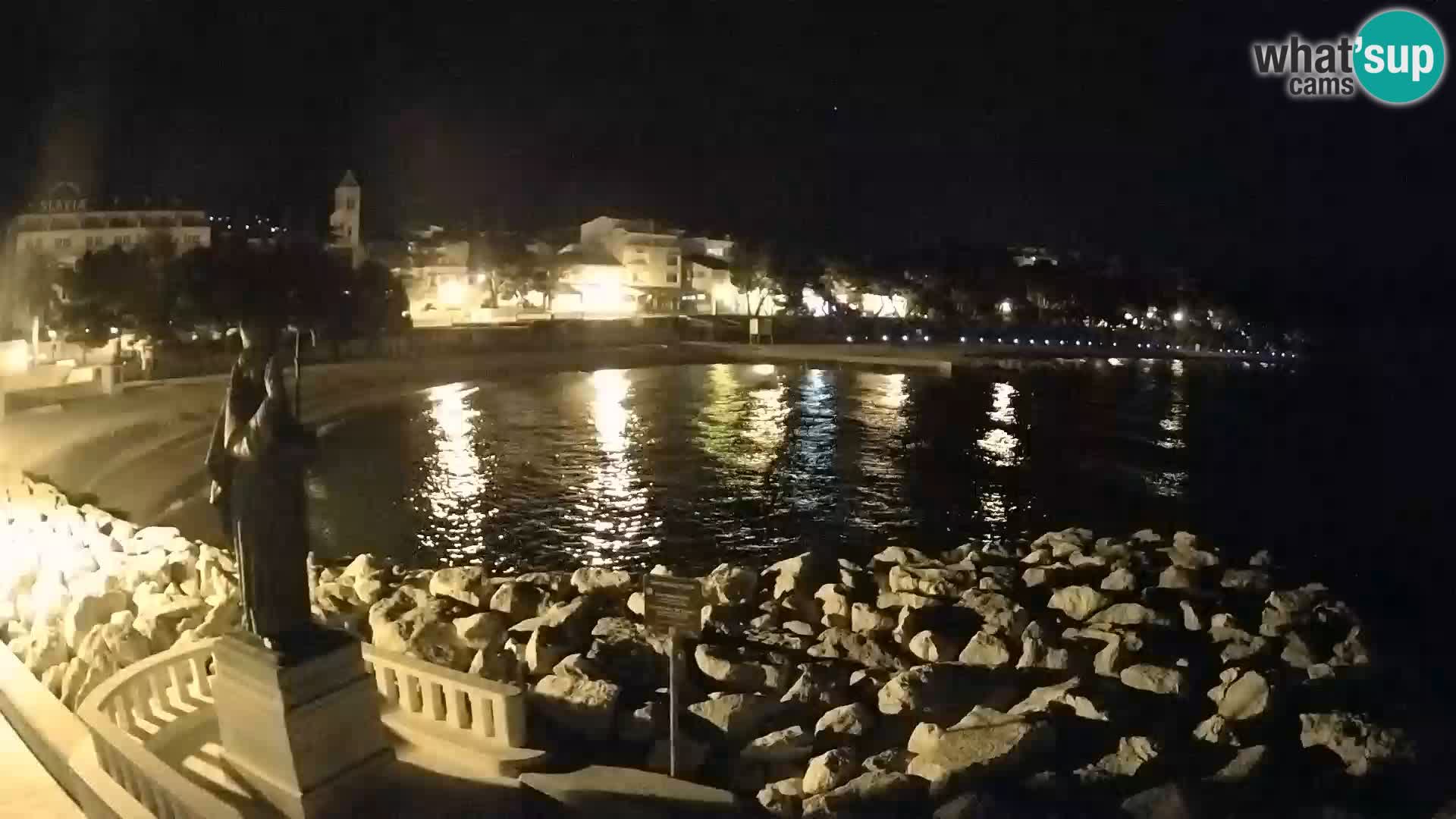 Webcam live Baška Voda – St. Nikola und Strand